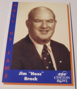 Jim Hoss Brock CBAA Cotton Bowl NCAAA Football Reproduction Card - Picture 1 of 2