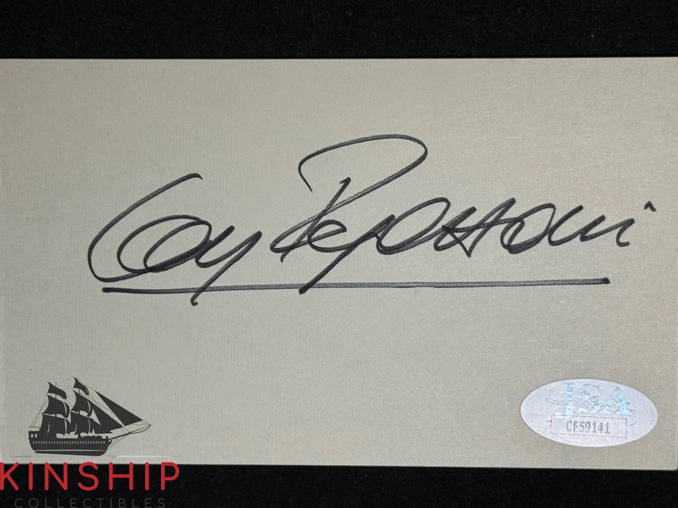 Clay Regazzoni signed 3x5 Index Card JSA COA F1 Racing Auto Rare I15 - Image 1 of 1