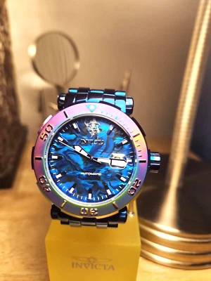 Invicta Sea Base/Azul Abalone-Modelo Masculino 39942 - 48mm- Relógio Automático  - Imagem 1 de 4