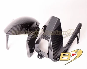 BMW 2020 +S1000RR Carbon Fiber Front Fender & Rear Hugger w. Chain Guard Twill - Foto 1 di 1
