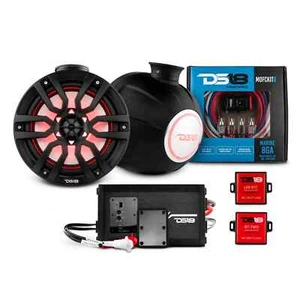 DS18 Jet Ski Package - 8" Speakers, Amplifier, Amp Kit & Bluetooth Controllers - Picture 1 of 12