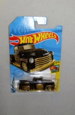 Hot Wheels Años 50: Camioneta Chevrolet Lowrider Negra LA TROCA ART CARS (NUEVA) Foto 1 de 3