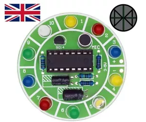 Hágalo usted mismo Kit de práctica de soldadura LED activado por voz Proyecto de soldadura Enseñanza Aprendizaje - Imagen 1 de 7