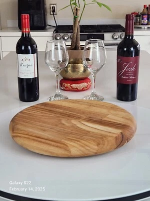 Tábua de corte de bloco de açougueiro redonda de 12 polegadas por Brian Allan Studio - Imagem 1 de 4