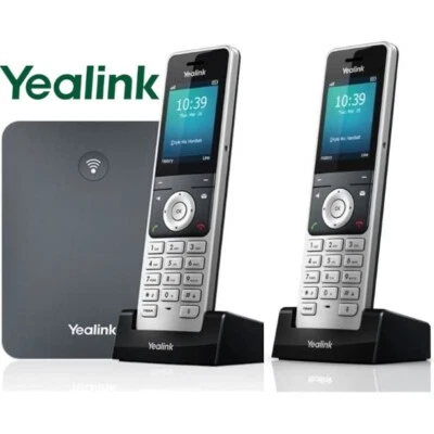 Yealink W70B Base Bundle with 2 W56H IP DECT Cordless Phones W76P - Image 1 of 4