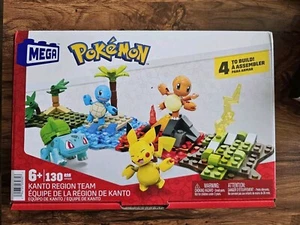 NEW SEALED MEGA Pokémon Building Blocks Kanto Region Team 130pc. Set - Picture 1 of 5