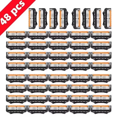 QUIKZ RASIERKLINGEN FÜR GILLETTE FUSION 5 PROGLIDE EDELSTAHL-KLINGEN ERSATZ RASIER