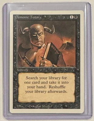 Demonic Tutor - Revised Edition MTG - NM - Clean, Never played - Image 1 of 4