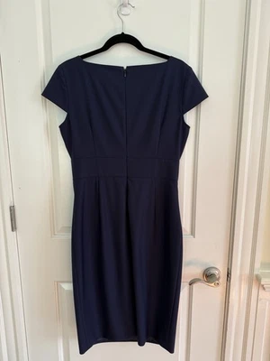 VESTIDO AGNONA AZUL PARA BERGDORF GOODMAN TALLA 46 HECHO EN ITALIA TOTALMENTE FORRADO Foto 1 de 4