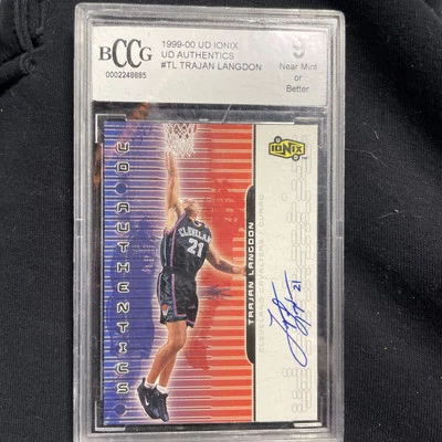 signed basketball card - Image 1 of 2