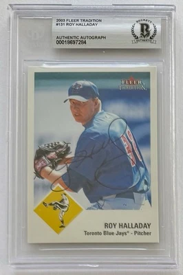 ROY HALLADAY SIGNED 2003 FLEER TRADITION #131 BECKETT AUTHENTIC AUTO - Image 1 of 2