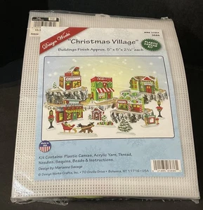 Design Works “Christmas Village” Plastic Canvas Kit 3686 USA MM #31904 - Picture 1 of 7