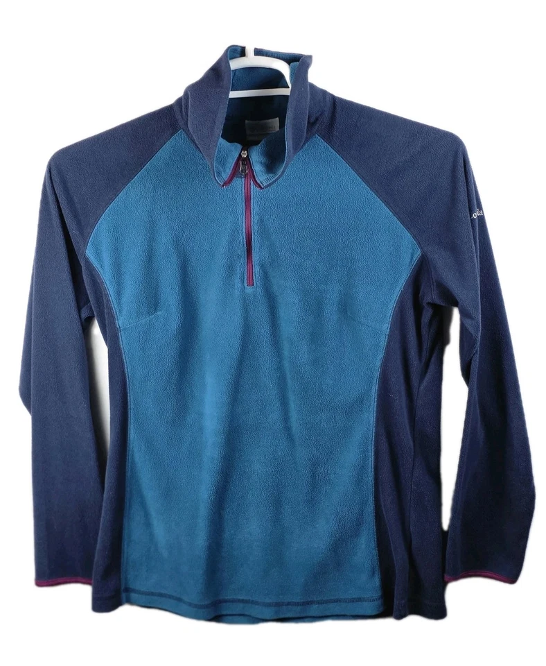 Pullover Columbia para mujer grande azul polar glacial 1/2 cremallera Foto 1 de 4