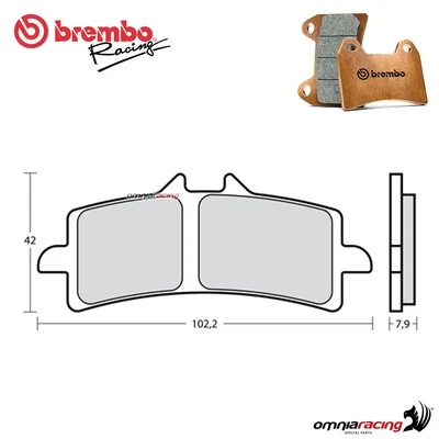 Pastiglie freno Brembo Racing Z03 Ducati 848 EVO Corse Special Edition 2011-2013 Foto 1 de 4
