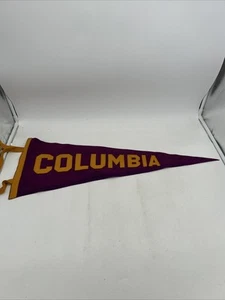 Vintage Columbia University Felt Pennant Flag 27x11” Emblem & Pennant Co. - Picture 1 of 8