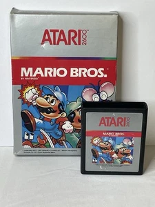 Mario Bros. (Atari 2600, 1983) Authentic Cartridge & Box Cleaned Tested - Picture 1 of 20