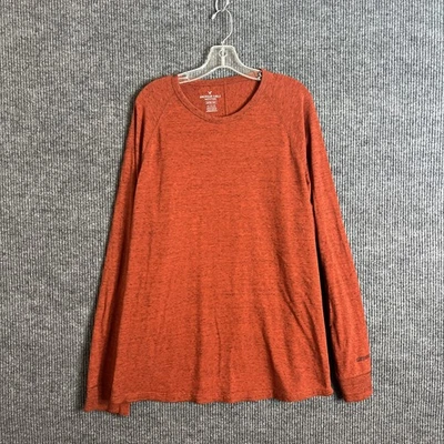 Camiseta American Eagle Para Hombres Active Flex Talla XXL Naranja Manga Larga Cuello Redondo Foto 1 de 4
