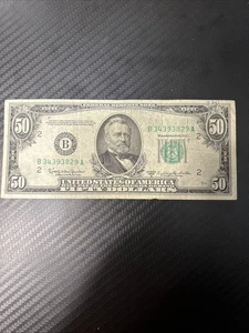 1950 $50 Chicago Federal Reserve Note Series D - Picture 1 of 6