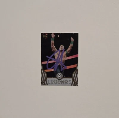 John Cena 2018 Topps Legends WWE Auto Card #63  - Image 1 of 4