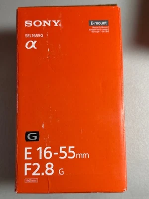 NEW Sony E 16-55mm f/2.8 G Zoom Lens SEL1655G APS-C for Sony E-mount mirrorless - Image 1 of 4
