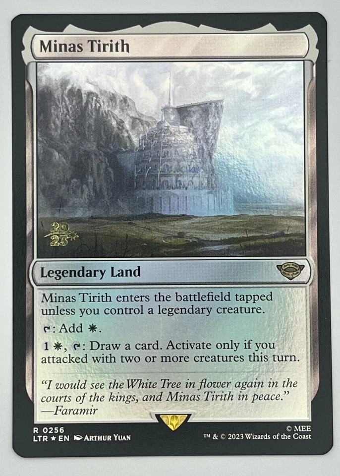 Minas Tirith Prerelease Foil Promo Lord of the Rings LTR #256 LOTR MTG - Image 1 of 4