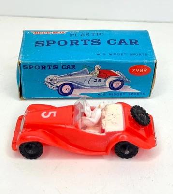 Blue Box Toys, MG Midget Sports, carro esportivo de plástico, Hong Kong, #7989 Vermelho #5 - Imagem 1 de 4