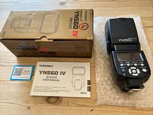 YongNuo YN560 IV Speedlite para Canon Nikon Pentax Olympus DSLR en caja y sin usar - Imagen 1 de 11