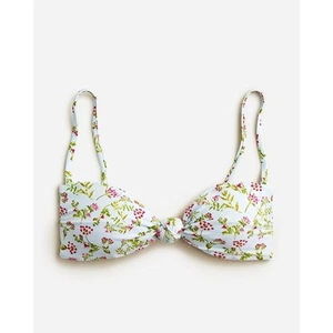 New NWT J. Crew Floral Knot Bandeau Bikini Swim Bathing Suit Top Women's Size 3X - Picture 1 of 8