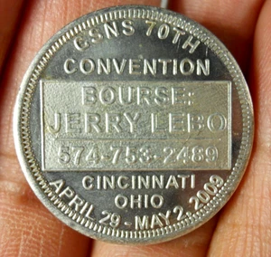 2009 Central States Numismatic Society 70th Anniversary convention coin token - Picture 1 of 5