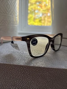 NEU Peepers Lesebrille - Blaulichtfilter Sinclair grau rosa-hellbraun +2,5 - Bild 1 von 10