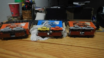 H0 Märklin 3x 4613 Car Transport Car Loaded with 4 Cars in Original Packaging - Image 1 of 4