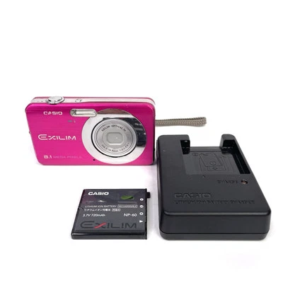 CASIO EXILIM EX-Z80 8.1MP Compact Digital Camera Pink Y2K Digicam Bundle TESTED* - Image 1 of 4