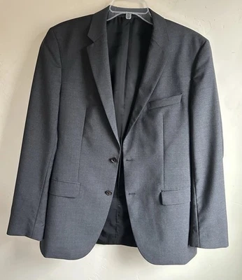 Hugo Boss Blazer Men’s 40L Virgin Wool Gray Sport Coat Jacket Classic UNION USA - image 1 of 4