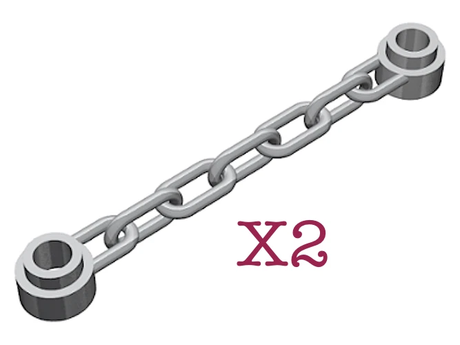 Lego 21L 50L Cord String Climbing Grips Studs 5 & 21L Link Chain Minifigure NEW - Image 1 of 1