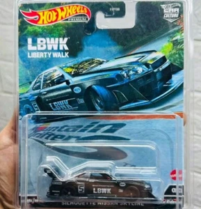 Hot Wheels LB-ER34 NISSAN SKYLINE MOUNTAIN DRIFTERS R34 INSEGUIMENTO PERSONALIZZATO LBWK - Foto 1 di 4