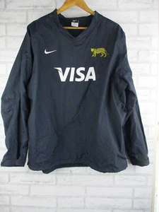 Nike mens top visa leopard XL long sleeve logo navy blue/ black? - Picture 1 of 11