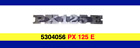 5304056 Targhetta Logo Emblema per Piaggio VESPA PX 125 E
