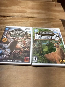 Paquete de 2 juegos de caza para Wii Super Slam caza y caza con arco probado en caja original - Imagen 1 de 13