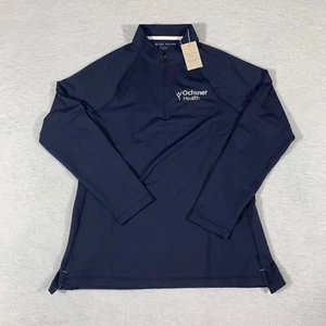 Peter Millar 1/4 Reißverschluss Pullover Aktivbekleidung Damen Größe Large blau UPF 50+ NEU - Bild 1 von 10