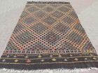 Kilim Wool Rug, Area Rugs, Turkish Rug, Handmade Carpet Floor Kelim Rug 71"x118"