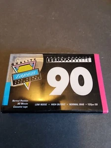 Quality Tapes Blank Audiocassette 90 Min High Output NOS Sealed - Picture 1 of 6