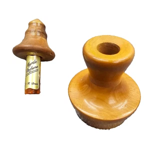 Vintage myrtle perfume w/ wooden 2 piece holder diffuser scented full - Picture 1 of 11