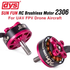 DYS SUN FUN Motore Brushless 2306 1750KV 2500KV CW Filettatura per Drone Racing FPV - Foto 1 di 12
