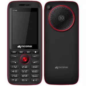 Micromax X748 2G Black & Red 32MB Dual-SIM Factory Unlocked OEM NEW - Picture 1 of 3