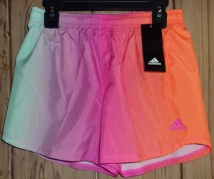 ADIDAS Girl's Built in Panty Shorts Ombre' Size: MEDIUM (10-12) NWT $30 - Picture 1 of 5