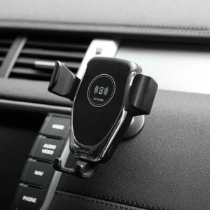 Wireless Car Charger Fast Charging Automatic Clamping 10W Mount Phone Holder UK - Picture 1 of 11