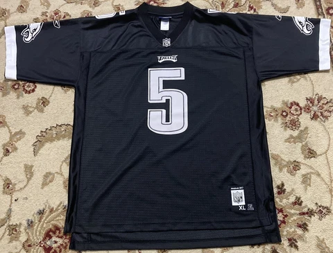 MEN'S REEBOK PHILADELPHIA EAGLES DONOVAN McNABB #5 JERSEY BLACK/WHITE  SZ XL Cover