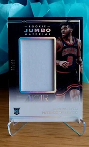 Patrick Williams /49 Rookie Jumbo Material Noir Panini 2020-21 - Zdjęcie 1 z 2