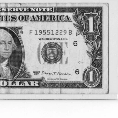 $1 BIRTHDAY NOTE "19551229"; DECEMBER 29, 1955 - Image 1 of 3