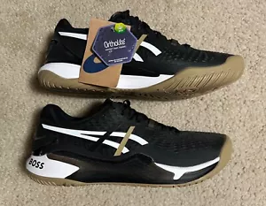 Size 10 - ASICS Gel Resolution 9 BOSS Black Camel Mens US Shoes (1041A453) - Picture 1 of 19